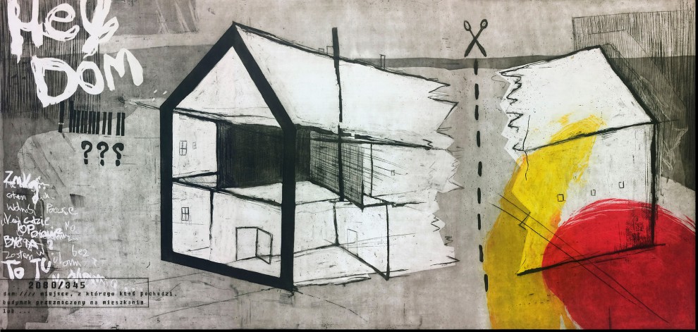 Hey house | Intaglio | 210x100 | 2017